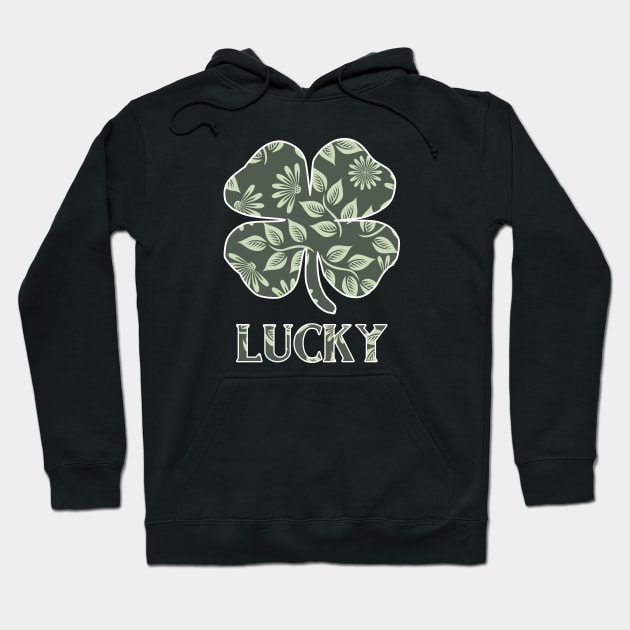 Shamrock St. Paddy's Day Lucky Hoodie by SpaceManSpaceLand